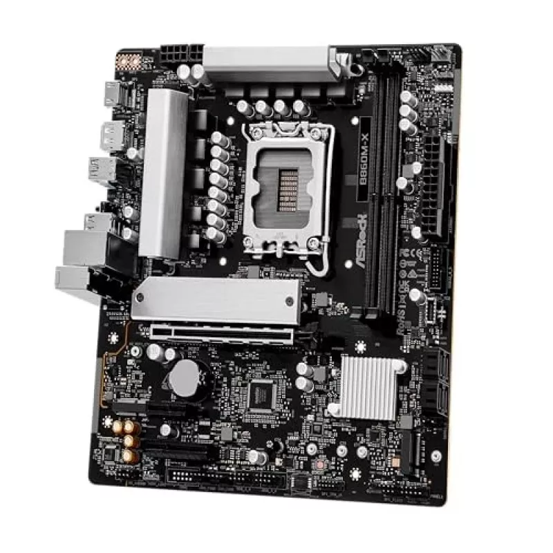 ASRock B860M-X moederbord, Intel B860, LGA 1851, micro ATX, DDR5