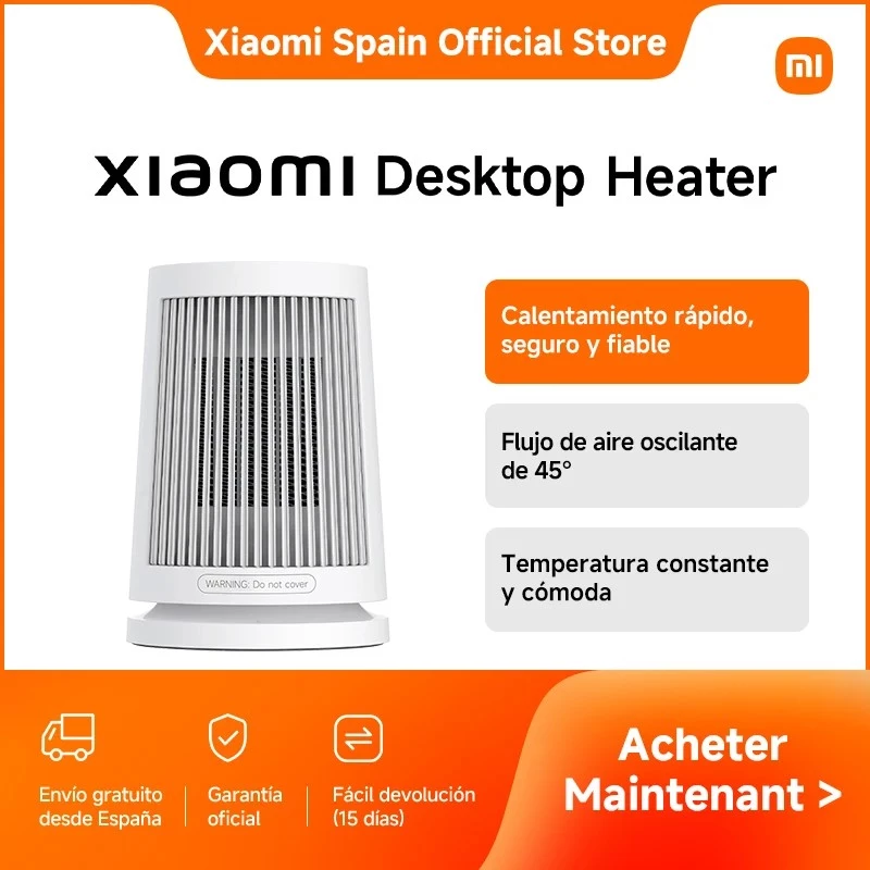 Elektrische ventilator-ruimteverwarmer Xiaomi Desktop Heater BHR8940EU