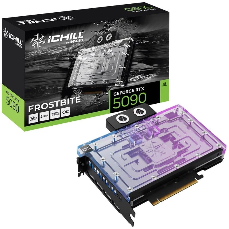 INNO3D GeForce RTX 5090 iCHILL Frostbite 32GB GDDR7 grafische kaart