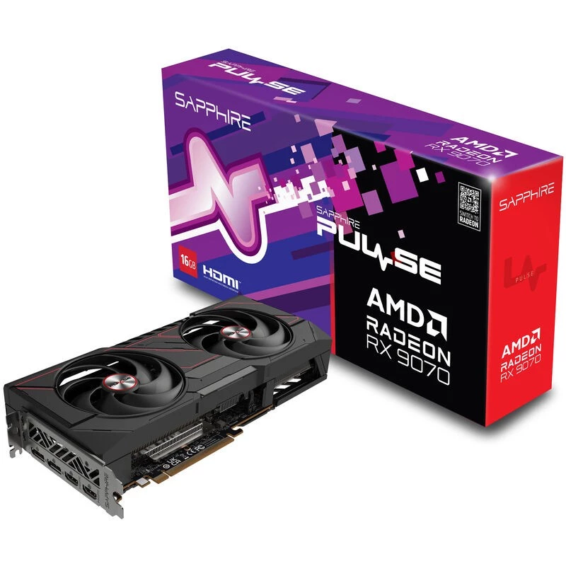 SAPPHIRE PULSE Radeon RX 9070 16GB GDDR6 grafische kaart