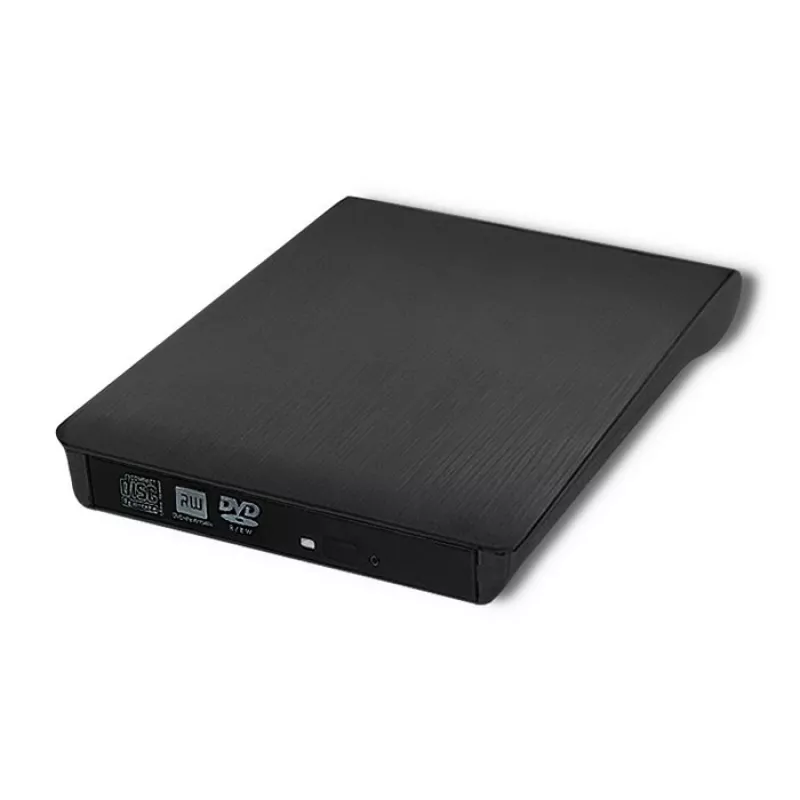Externe DVD‑RW-drive QOLTEC 51857 — USB 3.0, SATA-interface, DVD±R 8x, DVD±RW 4x, DVD‑RAM 5x, CD 24x, zwart