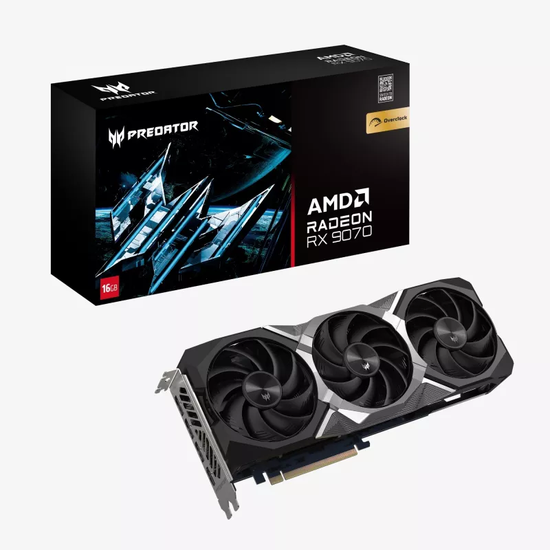 Acer Predator BiFrost Radeon RX 9070 OC 16GB GDDR6 videokaart