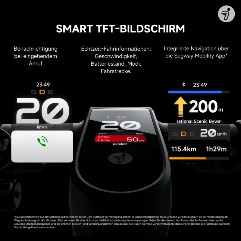 Klassieke step Segway Ninebot MAX G3 D zwart grijs rood