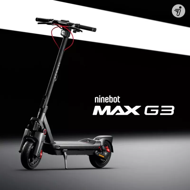 Klassieke step Segway Ninebot MAX G3 D zwart grijs rood