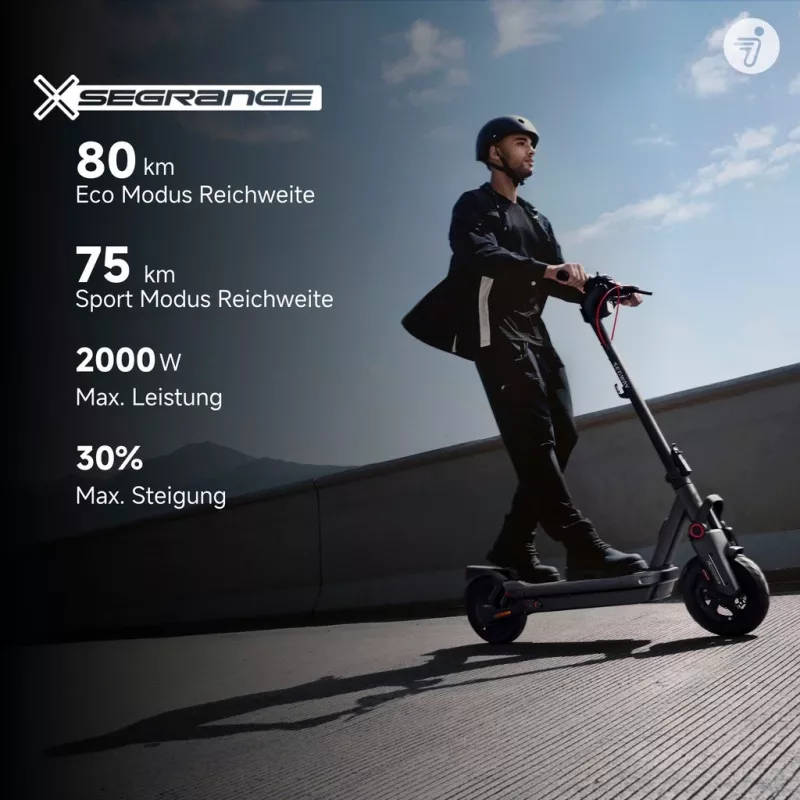Klassieke step Segway Ninebot MAX G3 D zwart grijs rood