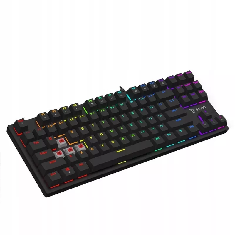 Mechanisch toetsenbord RGB Tempest X2 Outemu Red Savio Savgk-tempest X2 Red