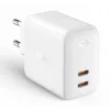 Wandlader Aukey PA-B4 2x USB wit GaN – compacte USB-voeding met twee USB-aansluitingen