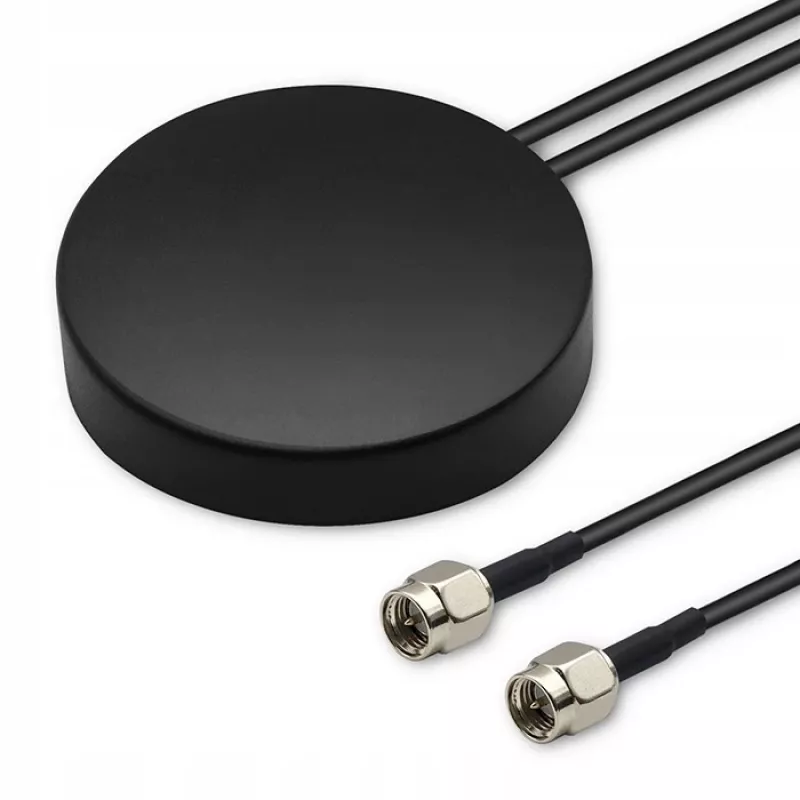 Antenne GPS+4G, Glonass, 28 dBi, 50 W, 2 x SMA-stekker, buitenantenne