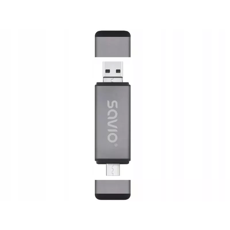SD-kaartlezer 3-in-1, USB-C + USB-A 2.0 + Micro-USB