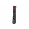Overspanningsbeveiliging NATEC NSP-1715 zwart 5 AC-stopcontacten 5 m