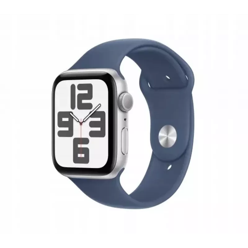 Apple Watch SE GPS 40mm zilver aluminium behuizing met Denim sportband
