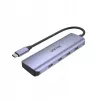 UNITEK uHUB Q4 USB-hub Type-C 5000 Mbit/s grijs