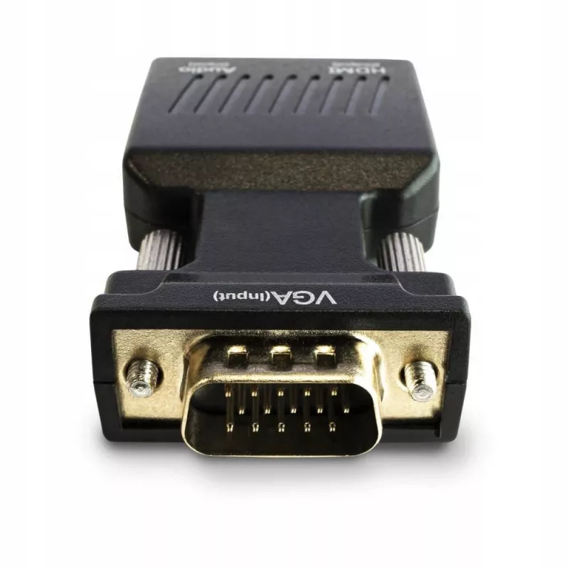 SAVIO CL-145 VGA-naar-HDMI-converter, audio, Full HD, zwart