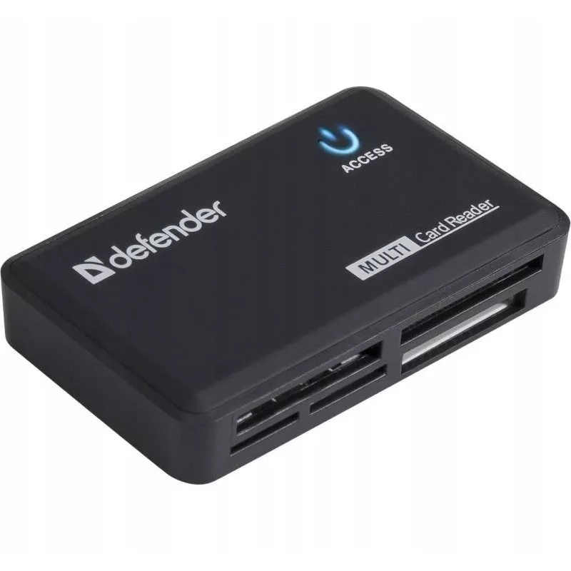 Kaartlezer Defender OPTIMUS USB 2.0 universeel zwart