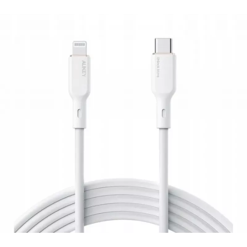 CB-SCL2 witte siliconenkabel Lightning-USB-C USB Power Delivery USB-PD