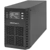 Qoltec UPS onderbrekingsvrije stroomvoorziening | 1kVA | 1000W | vermogensfactor 1,0 | LCD | EPO | USB | online
