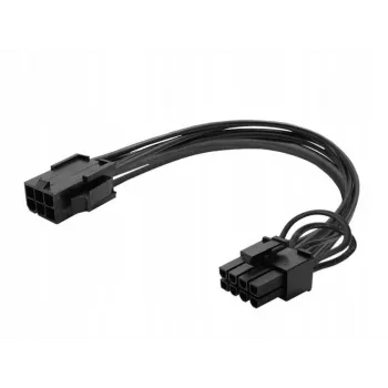Savio AK-49 6-pin naar 8-pin PCI-Express-stroomkabel 0,18 m zwart