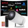 Beamer wifi afstandsbediening Android TV 130 inch 4K Full HD HY300 Pro LED