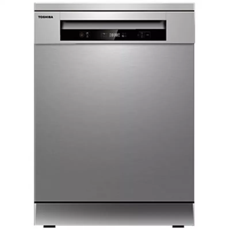 Toshiba DW-14F5EE(S)-PL vrijstaande vaatwasser, 60 cm, 14 couverts, zilver