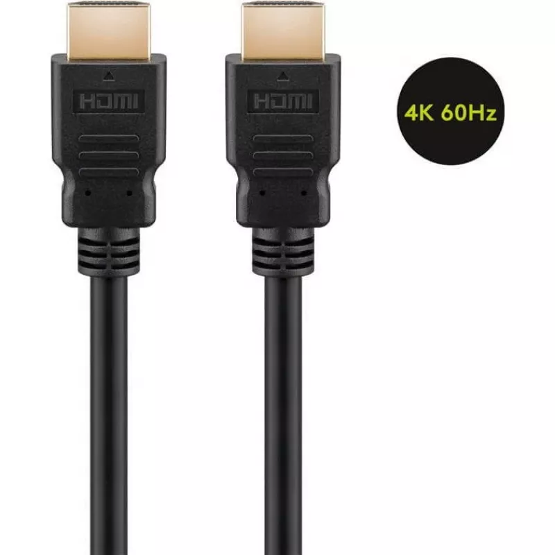 Goobay 60627 High Speed HDMI-kabel met ethernet, 4K/60Hz, zwart | HDMI | 15 m