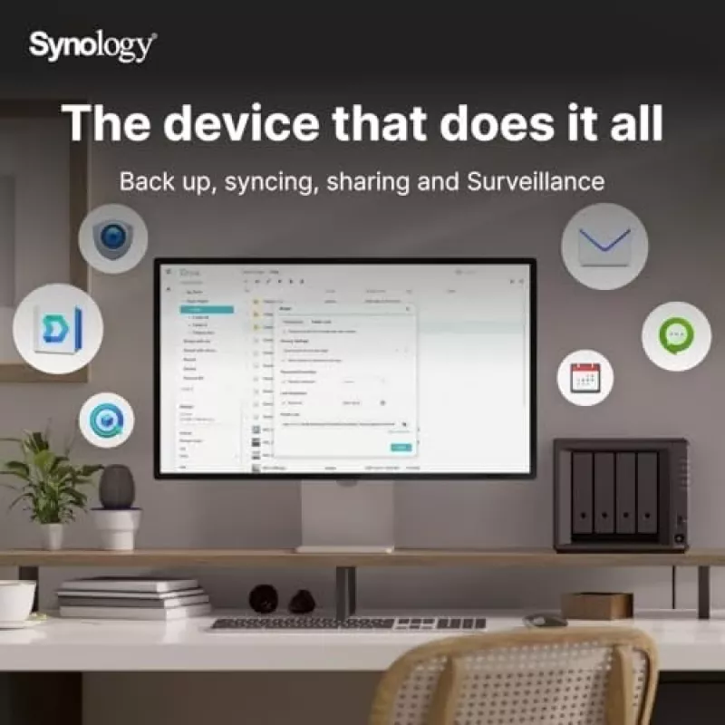 Synology DiskStation DS925+ NAS/opslagserver Ryzen Embedded V1500B 4 GB DDR4 0 TB zwart