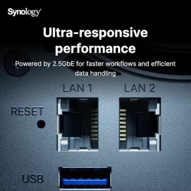 Synology DiskStation DS925+ NAS/opslagserver Ryzen Embedded V1500B 4 GB DDR4 0 TB zwart