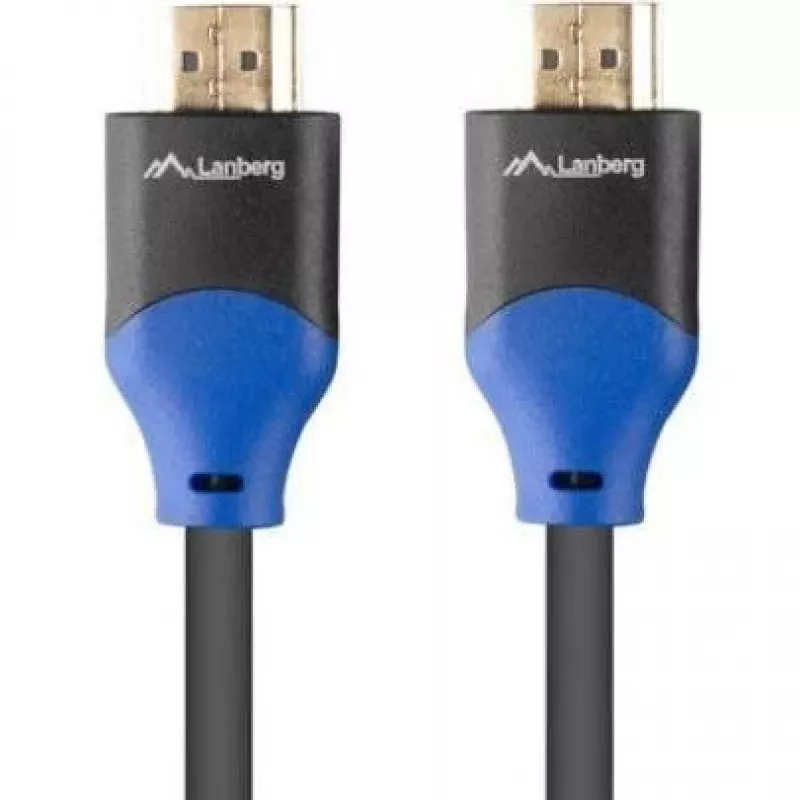 HDMI-kabel Lanberg CA-HDMI-15CU-0030-BK 3m HDMI type A stekker 18 Gbit/s