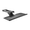 Maclean MC-757 toetsenbordlade onder het bureau, staal, max. 2 kg, zwart