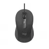 Logitech Signature Wired M520 for Business optische bedrade muis USB-C Plug-and-Play Windows/Mac/Chrome/PC/laptops - grafiet