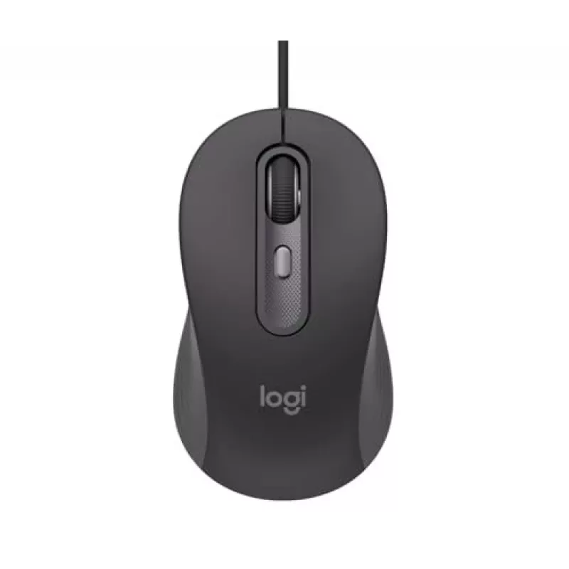 Logitech Signature Wired M520 for Business optische bedrade muis USB-C Plug-and-Play Windows/Mac/Chrome/PC/laptops - grafiet