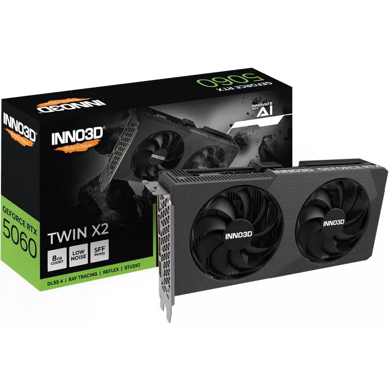 INNO3D GeForce RTX 5060 Twin X2 8GB GDDR7 grafische kaart