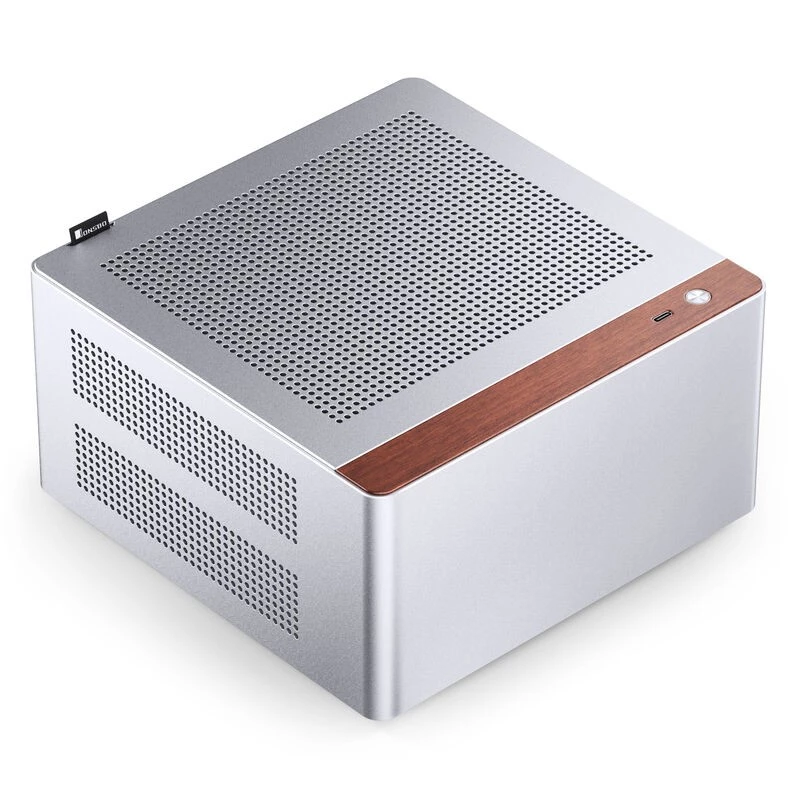 Computerbehuizing Jonsbo NV10 Mini ITX - zilver