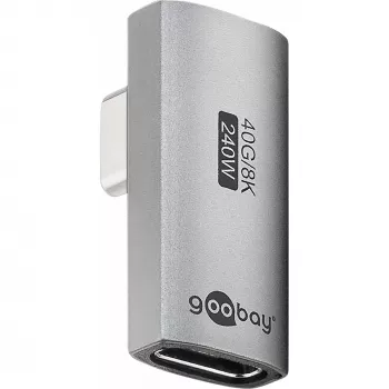 Goobay 74443 USB-C™-adapter verticaal 90° gedraaid, USB4™ | Goobay