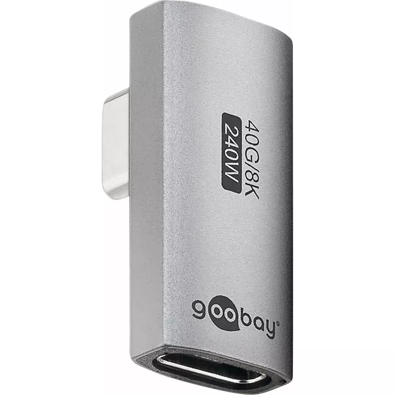 Goobay 74443 USB-C™-adapter verticaal 90° gedraaid, USB4™ | Goobay