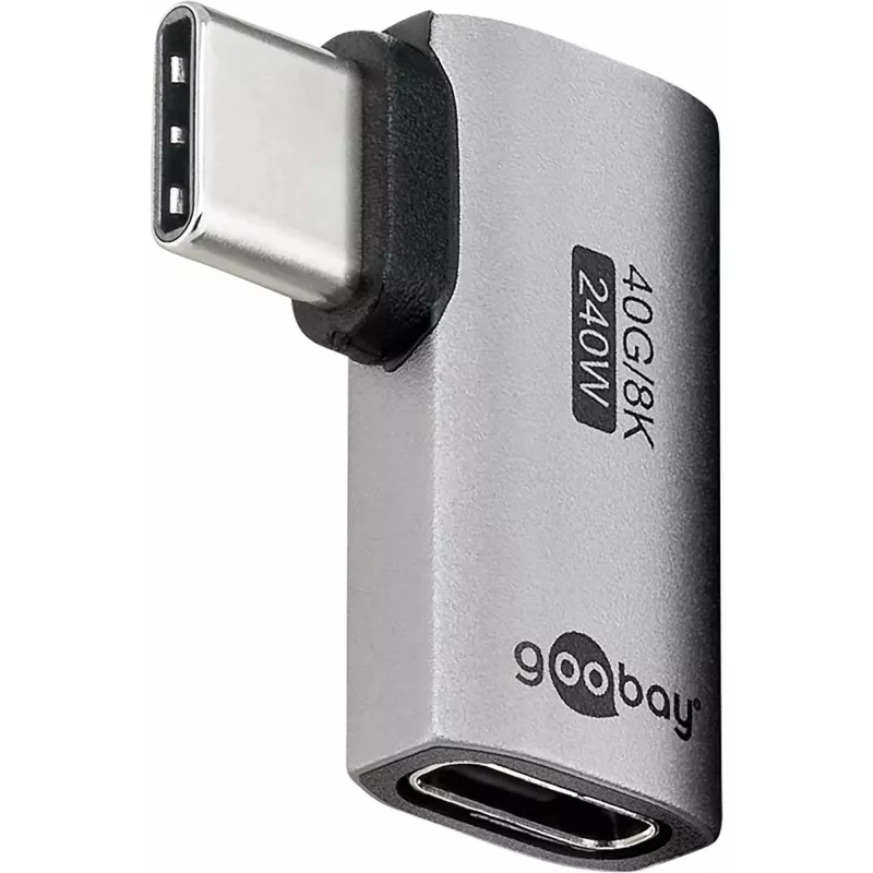 Goobay USB-C-adapter horizontaal 90° USB4 - stekker > bus (74441)