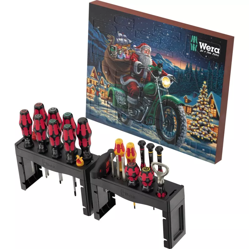 Wera gereedschapsadventskalender 2025, 28-delig