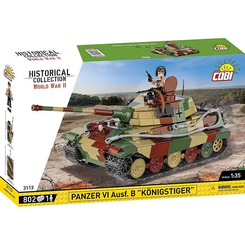 Bouwset COBI Panzer VI Ausf. B Königstiger 802 onderdelen