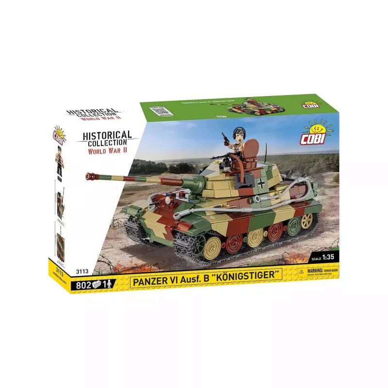 Bouwset COBI Panzer VI Ausf. B Königstiger 802 onderdelen