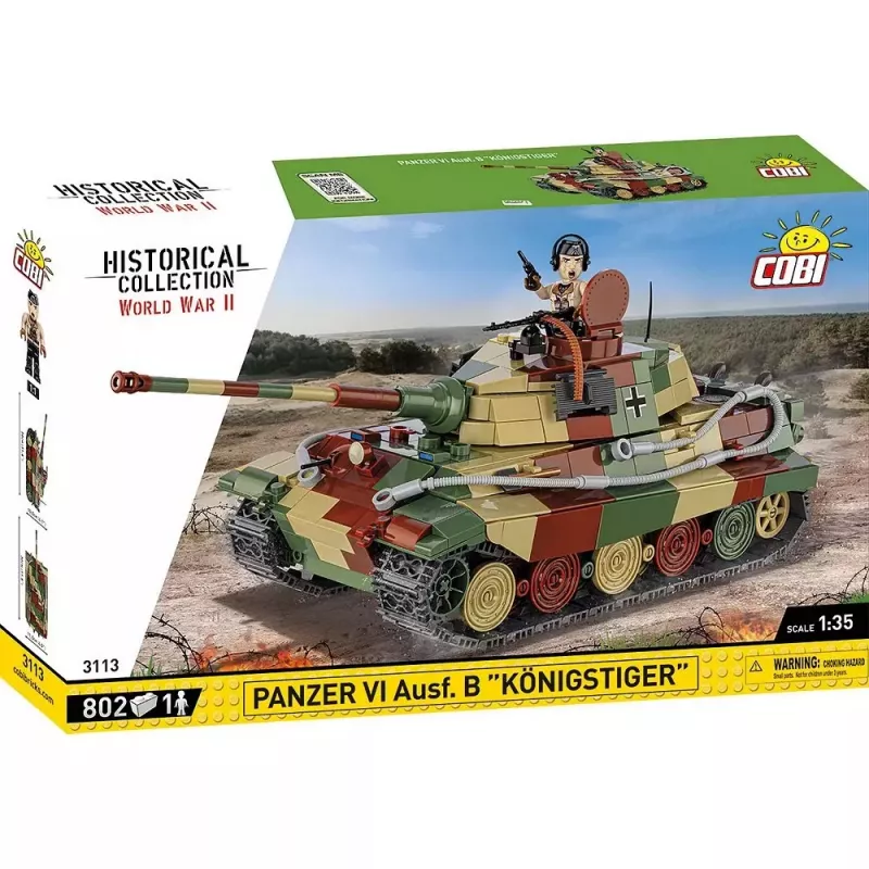Bouwset COBI Panzer VI Ausf. B Königstiger 802 onderdelen
