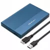 Externe 2,5 inch SSD/HDD-behuizing QOLTEC 52276 USB 3.0 SATA tot 2 TB