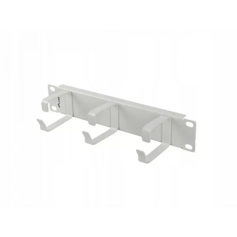 Kabelorganizer 10 inch met 3 metalen houders TYP B grijs
