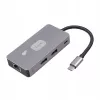 TB-adapter hub USB-C (7-in-1) HDMI USB SD/TF RJ45 (2500 Mbit/s) PD