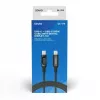 Savio CL-174 USB-C-naar-USB-C-kabel, 100 W, Power Delivery/Quick Charge, digitaal display, 1 m, groen