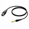 Procab XLR-stekker naar 6,3 mm (1/4 inch) jackstekker stereokabel 1,5 m