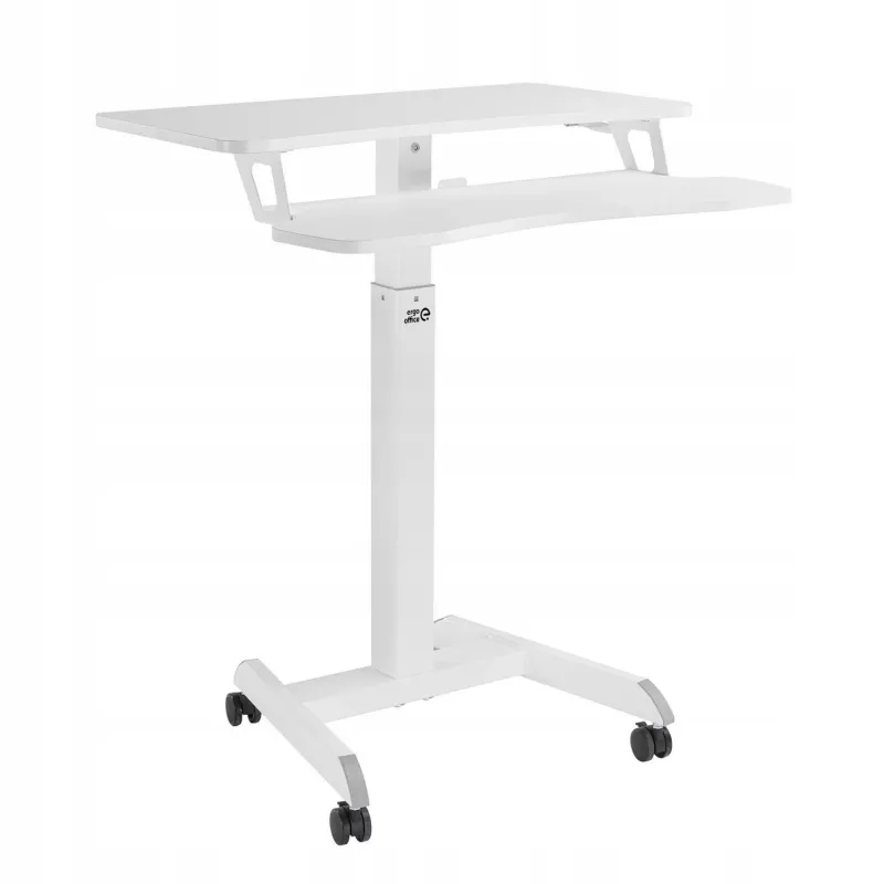 Mobiel werkstation met hoogteverstelling en dubbel platform Ergo Office