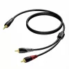 3,5 mm jackstekker stereo naar 2x RCA/cinch-stekker audiokabel Procab 1KPCL049 5 m