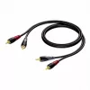 Audiokabel Procab 1KPCL084 — 2x cinch-stekker naar 2x cinch-stekker, 3 m