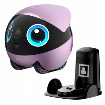 EnaBot Ebo Air 2 Plus mobiele thuisbewakingsrobot met AI-camera, paars