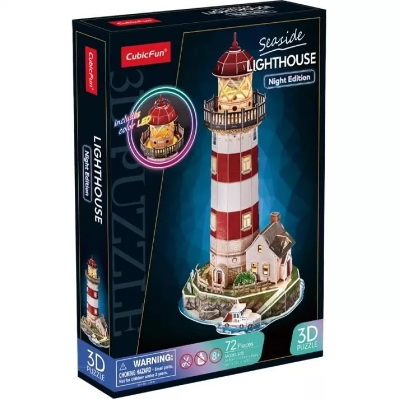 3D-puzzel 72 stukjes lantaarns nachtversie
