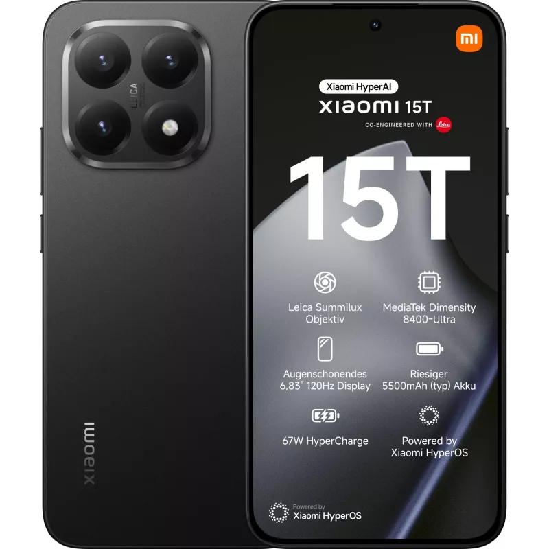 Smartphone Xiaomi 15T 6,83 inch 12 GB 512 GB zwart